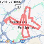 training 10 mile loop route map