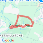 Colonial Park run route map
