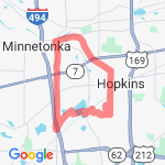 8.85 miles route map