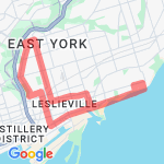21k riverdale/beaches route map