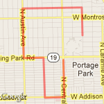 Resurrection Health Care 5k route map