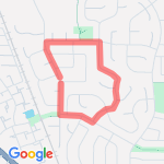 1 Mile Run Deerpath  route map