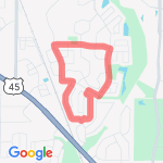 5K Route Deerpath Subdivision route map