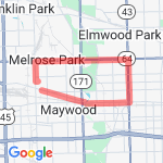 harlem & north route map