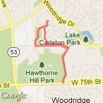 Castaldo, 75th, roberts, back route map