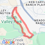 Deer Creek Canyon: Coyote Song/ Cathy Johnson Loop route map
