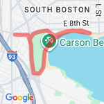 moakley park and carson beach route map