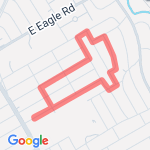 Actual Run 1 route map