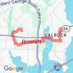 ROWLETT route map