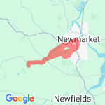 Downtown Newmarket and Back - Hill Climb route map