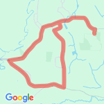 Moderate Country Run route map