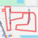  Morning Run  route map