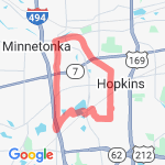 8.63 miles route map