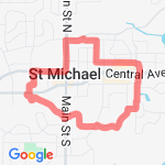 3rd street to running trails loop route map
