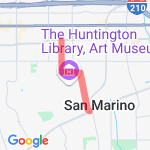 Pasadena 3.5 miles route map