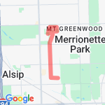 Mt Greenwood Park Run route map