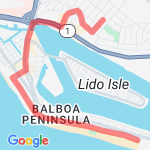 430 to Balboa route map