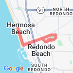 Hermosa hilly route map