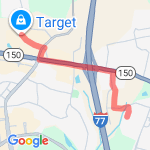 Target route map