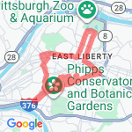 Oakland blmfld high park Shadyside route 11 route map