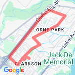 Big Loop to Tim Hortons route map
