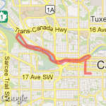 Dorchester-Edworthy Park route map