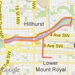 Dorchester-Crowchild-Princes Island Loop route map