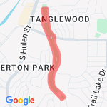 Overton Park Main route map