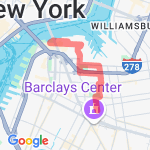 Brooklyn Bridge Park route map