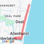 Beach Club Run route map