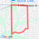 Weathering hills/wright rd route map