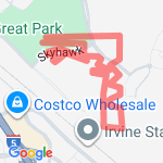 Gladiator Rock and Run Irvine route map