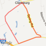 Around the Block route map