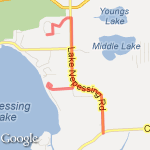 home south 3.64 miles route map