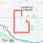 4 miles- 4/15 route map