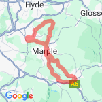 New Mills and back route map