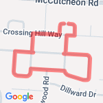 1 Mile Loop route map