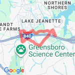 The Bluffs route map