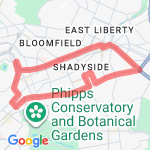 6 mile Oakland Baum run route map