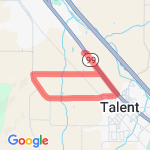 Colver-Talent Route route map
