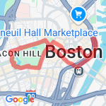 Run in Support of Boston Marathon Victims route map
