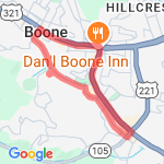 Boone Plus some route map