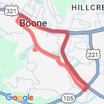 Boon and More route map