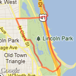 5k Course Map route map