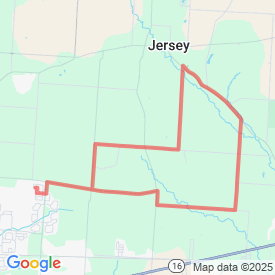 Run My Route - Running Map 12.5 courtier, Columbia, old maids lane