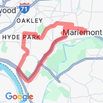 12.4 M Flying Pig Zones 5-7 route map