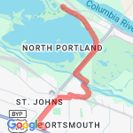 8 mile bybee lake and back route map