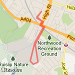 Northwood Park route map