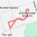 Walk to preschool Erin's way route map