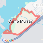 Camp Murray perimeter route map